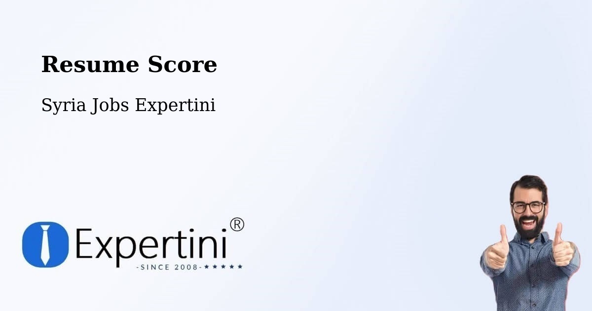 Resume Score & Job Description Match Tool – Darkūsh - Syria Jobs Expertini